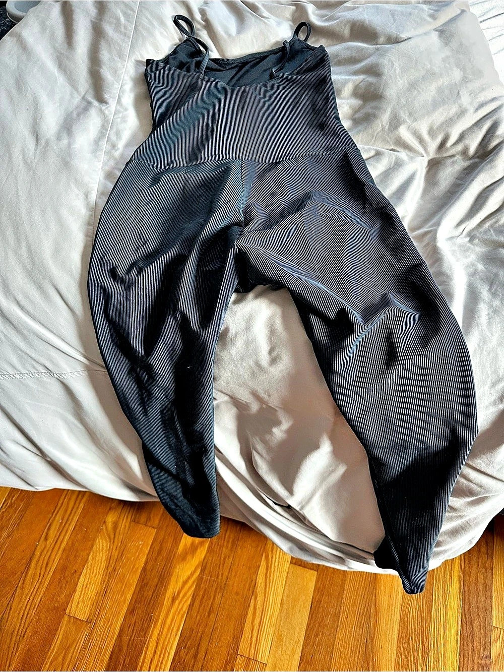 Onzie Align Ribbed Bodysuit 25" Black